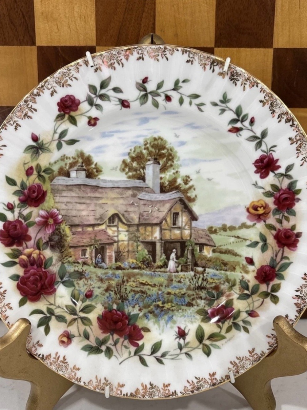 Royal Albert Four Seasons Spring Salad Plate by F. F. Erril